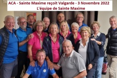 2022-11-03 - GALERIE - ACA : SAINTE MAXIME REÇOIT VALGARDE